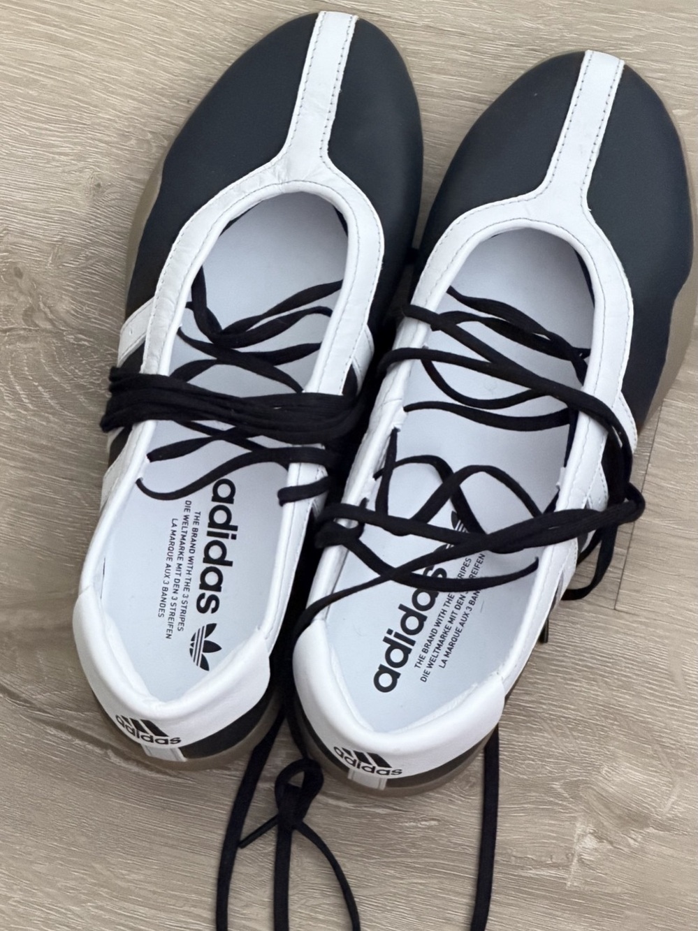 adidas Taekwondo Mei Ballet Shoes Black & White Sneakers